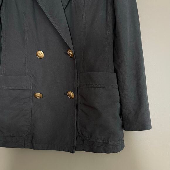 SMYTHE Unstructured Double Breasted Blazer Grey Size XS Classic‎ Menswear Chic - Picture 7 of 16